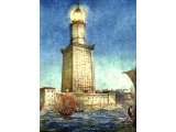 Beacon of the Mediterranean: the Pharos of Alexandria. The city of Alexandria possessed two fine harbours. The Pharos lighthouse was erected in the 3rd century B.C. by Sostratus of Cnidos.